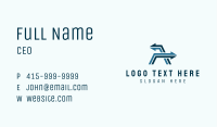Logistics Arrow Letter A  Business Card Image Preview