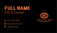 Marketing K & O Monogram Business Card Image Preview