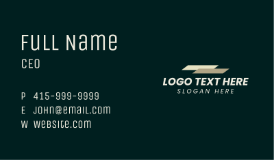 Generic Shape Wordmark Business Card Image Preview