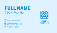 Blue Geometric Eye Business Card Image Preview