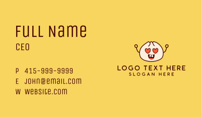 Asian Dimsum Mascot  Business Card Image Preview