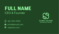 Organic Green Letter S Business Card Image Preview