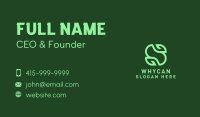 Organic Green Letter S Business Card Image Preview