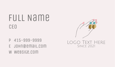 Jewelry Earring Hand Business Card Image Preview