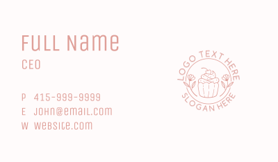 Sweet Cupcake Dessert Business Card Image Preview