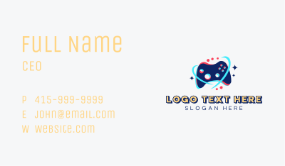 Game Console Controller Business Card Image Preview