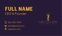 Feminine Gown Pageantry Business Card Design