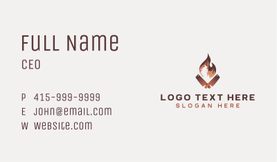 BBQ Chicken Restaurant Business Card Image Preview