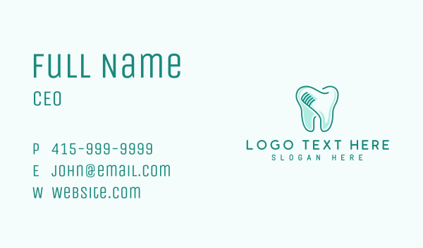 Dental Care Toothbrush Business Card Design Image Preview