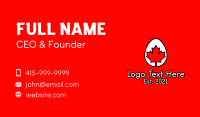 Maple Leaf Egg  Business Card Design