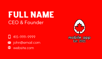 Maple Leaf Egg  Business Card Image Preview