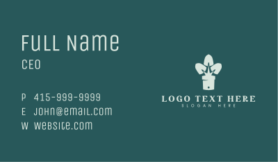 Plant Pot Shovel Business Card Image Preview