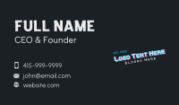 Generic Glitch Wordmark Business Card Image Preview