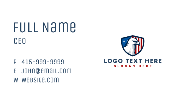 Eagle American Flag Business Card Design Image Preview