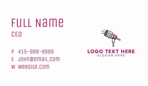 Multimedia Recording Mic Business Card Design Image Preview