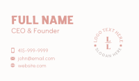 Chic Lettermark Emblem Business Card Preview