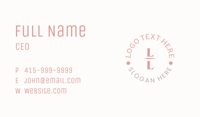 Chic Lettermark Emblem Business Card Image Preview
