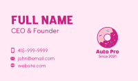 Yummy Sprinkled Doughnut Business Card Design