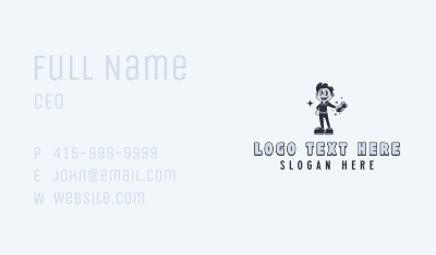 Sanitation Cleaner Business Card Image Preview