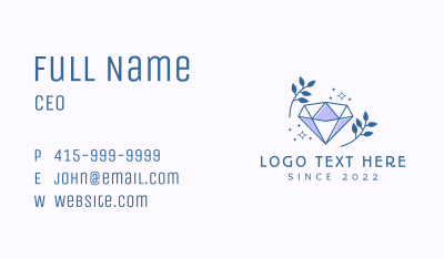 Diamond Jewelry Boutique Business Card Image Preview