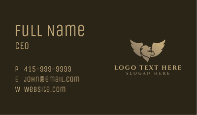 Golden Lion Wings Business Card Image Preview