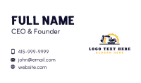 Excavator Gear Contractor Business Card Image Preview