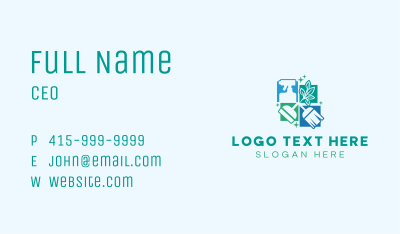 Home Cleaning Tools  Business Card