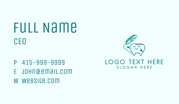 Tooth Checkup Business Card Design Image Preview