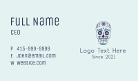 Flower Sugar Skull  Business Card Image Preview