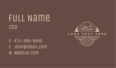Woodworker Hand Planer Business Card Image Preview