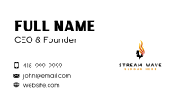 Flaming Fire Rooster  Business Card Image Preview