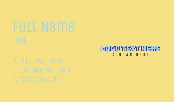Classic Retro Brand Business Card Design Image Preview