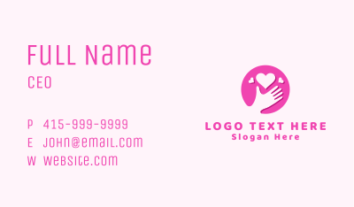 Love Care Hand Business Card