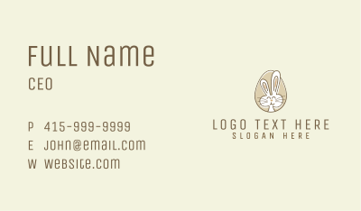 Bunny Rabbit Egg Business Card Image Preview