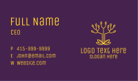 Golden Elegant Tree Branch Business Card Image Preview