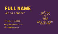 Golden Elegant Tree Branch Business Card Preview