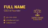 Golden Elegant Tree Branch Business Card Image Preview