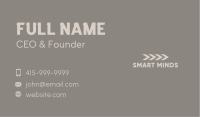 Professional Logistics Wordmark Business Card Design