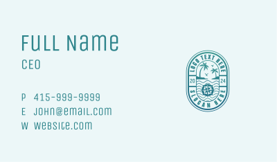 Island Beach Travel Business Card Image Preview