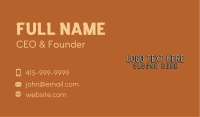 Rustic Craft Beer Wordmark Business Card Image Preview