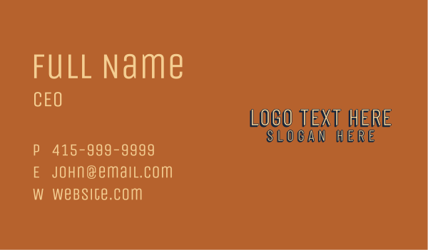 Rustic Craft Beer Wordmark Business Card Design Image Preview