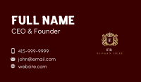 Decorative Luxury Shield Business Card Image Preview