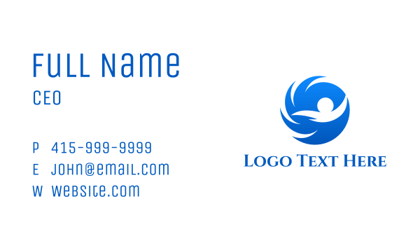 Tidal Wave Resort  Business Card Design Image Preview