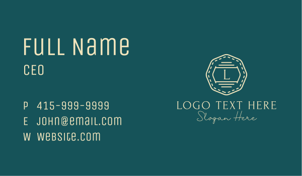 Fashion Boutique Lettermark Business Card Design Image Preview