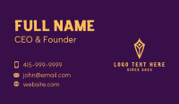 Finance Diamond Shield Business Card Preview