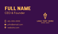 Finance Diamond Shield Business Card Design