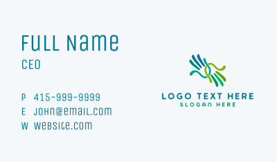 Friendly Support Hand  Business Card Image Preview