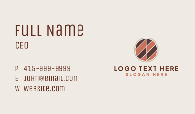 Circle Floor Tile Business Card Image Preview