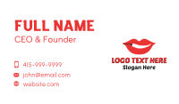 Red Lip Chili Business Card Design