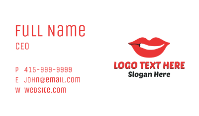 Red Lip Chili Business Card Image Preview